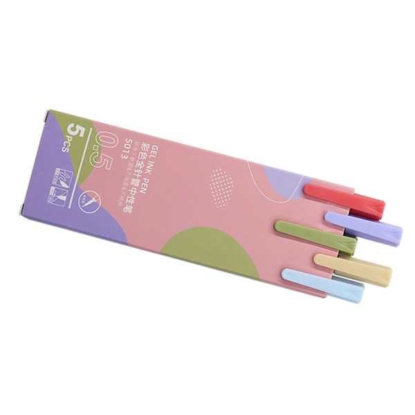 5 stk. Gel Pen Morandi Farvesystem ABS Frostet Krop Udskiftelig Refill Marker Pen til Studerende 5013