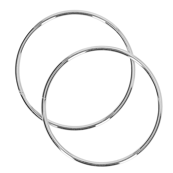 2 STK Håndveskehåndtak DIY Tilbehør Fint Håndverk Rund Form Høy Hardhet Veskehåndtak Hvit Nikkel