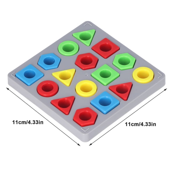 Sensorisk pedagogisk leke for barn - Formfargematching, 4 farger geometriske figurer