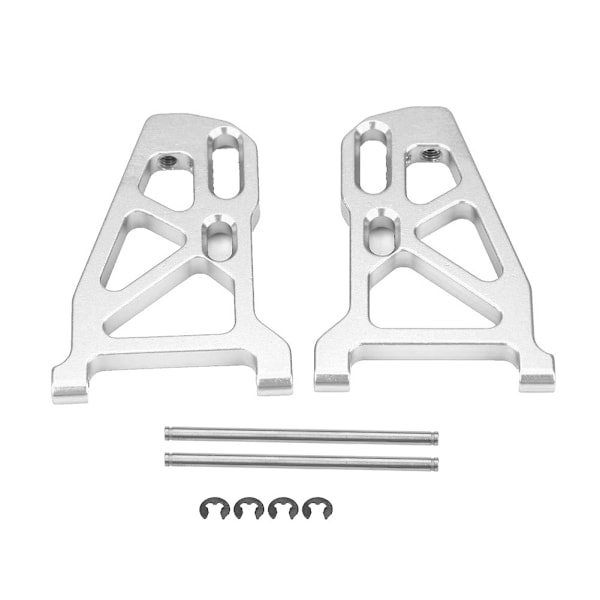 Aluminiumlegering främre undre upphängningsarm för FS 53633 51805 51806 1/10 skala RC-bil (silver)