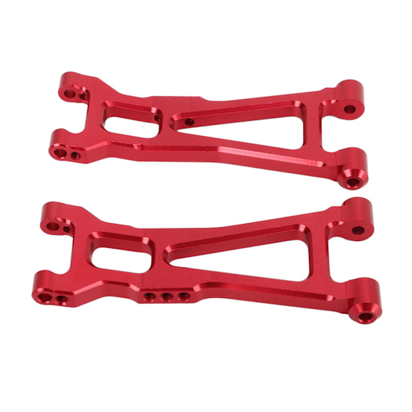 2 stk RC Bakre Nedre Armer Aluminiumslegering Bakre Nedre Opphengssvingarm for 1/16 Fjernstyrt Bil Rød