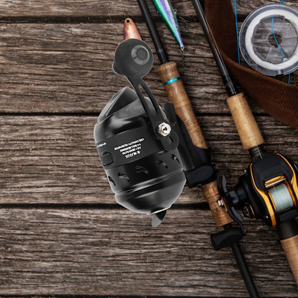 Svart støping spinnende snelle Inner Line Shooting Fiskehjul Lukket fiskerulle