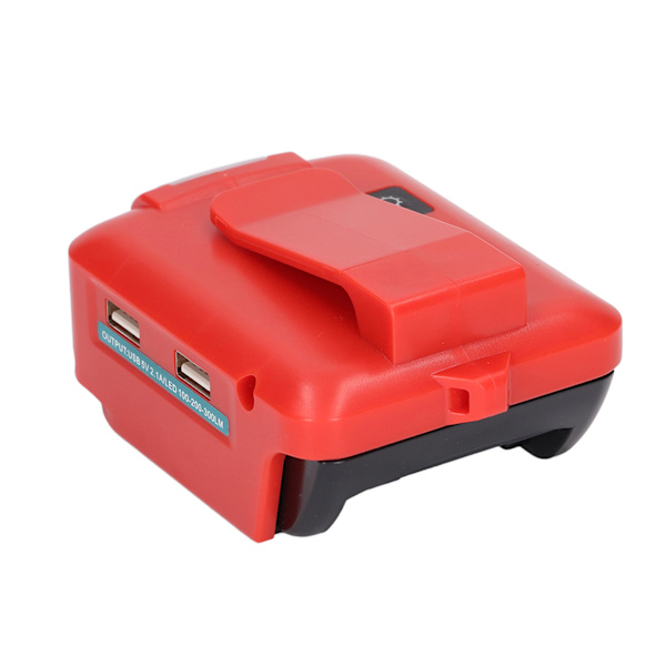 Litiumakku- USB sovitinmuunnin LED-työvalon vyökiinnitteellä 14,4-20V ADP05 12VDCType B:lle