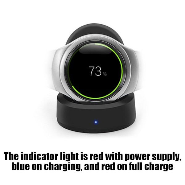 Smart Watch Trådløs Oplader Opladningsbase Dock til Samsung Gear S3 Classic/S3 Frontier