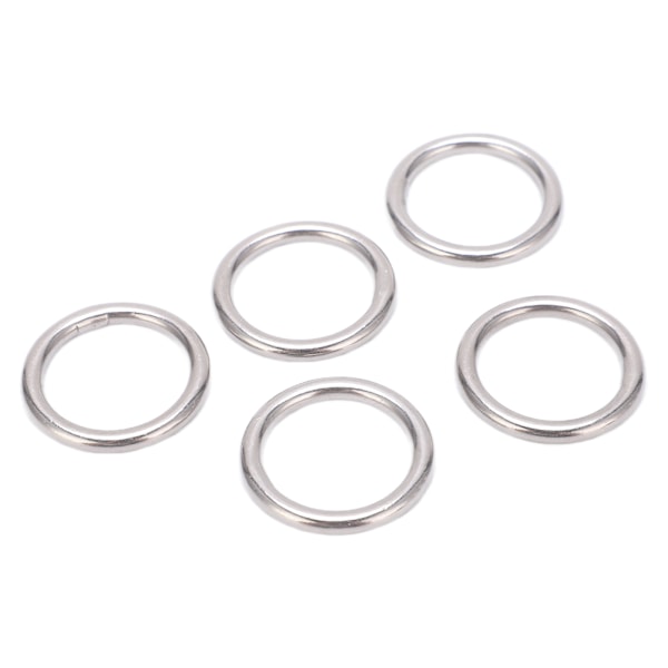 5 stk 304 rustfrit stål runde O-ringe sømløs multifunktionssvejsning metal O-ringe til marine bådudstyr Yogaringer 4x25mm