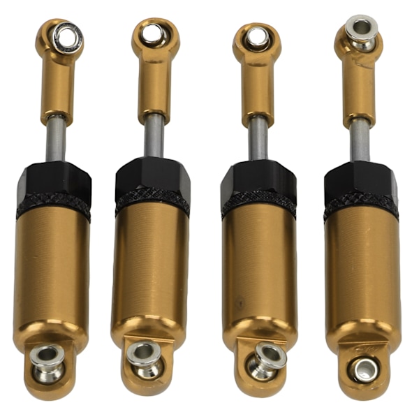 4 kpl/setti Metallinen säädettävä iskunvaimennin MN 1/16 RC-automallille Päivitysosia Kulta