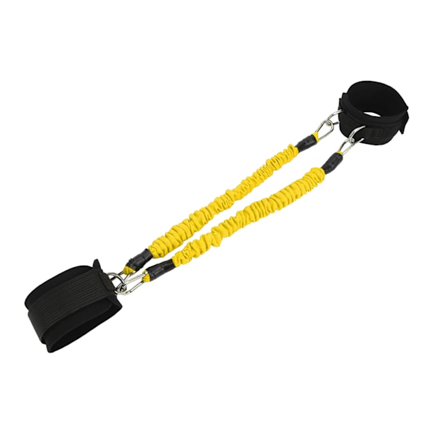 2 stk Fitness Ankelbånd Høj Elasticitet Holdbar Øg Muskelstyrke Forbedre Hoppeevne Kabel Ankelrem Gul 15 Pounds