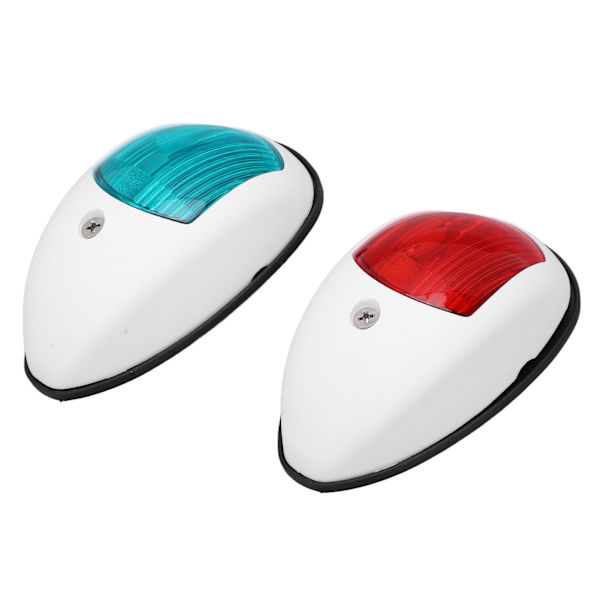 2st IP66 merivoimalaivan navigointiviestivalot DC 12V 3W LED-navigointiviestivalo Punainen Vihreä valo jahdille veneelleValkoinen