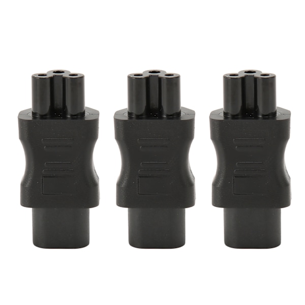 3 kpl IEC320 C8 - IEC320 C5 virtapäätä, IEC320 uros C8 - naaras C5 virtapistokkeen sovitin PDU-kotelon UPS-pistorasialle
