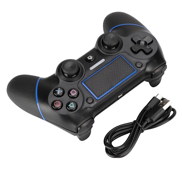 PS4-3 Trådløs Spilcontroller ABS Sort Klassisk Ergonomisk Udseende
