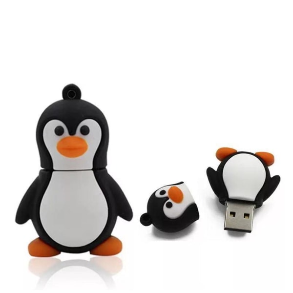32GB Cartoon Animal Penguin USB -minne Pendrive