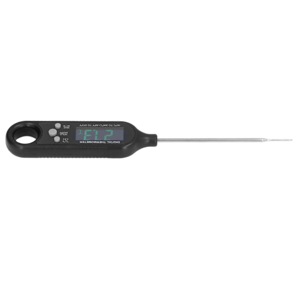 Penntyp mattermometer elektronisk rostfritt stål sond grill kökstermometer för matlagning grill svart