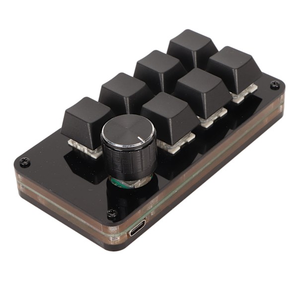 Macro Programmerings Tastatur Hotswap Enhånds Blå Bryter Mini 7-Tasters Mekanisk Tastatur med Knott for Spill og Arbeid