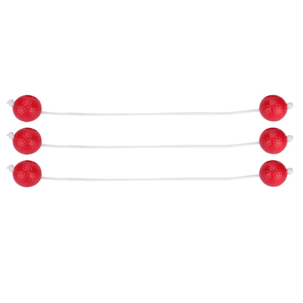 3 Par Ladder Golf Ball Toss Bolas -setti Vaihtopallot Punainen