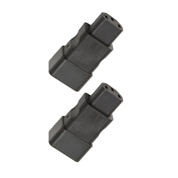 2 stk IEC320 C20 til IEC320 C13 Strømadapter Plug and Play C20 til C13 Strømuttak Adapter for UPS PDU Server Ups Socket