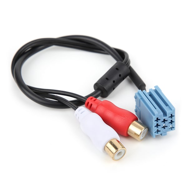 8-pin Mini ISO RCA-kabeladapter for Blaupunkt CD-veksler bilstereo
