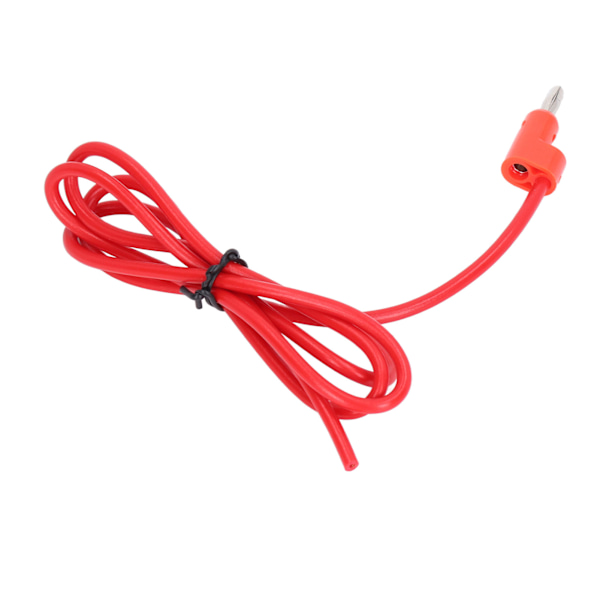 4 mm bananplugg hane till hane testledning lödfri mässing elektrisk testkabel J.70005Röd