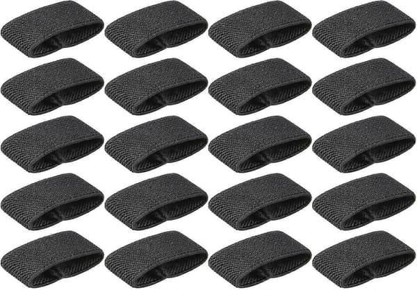 20-pack elastiska ryggsäcksremmar - bred bältesögla