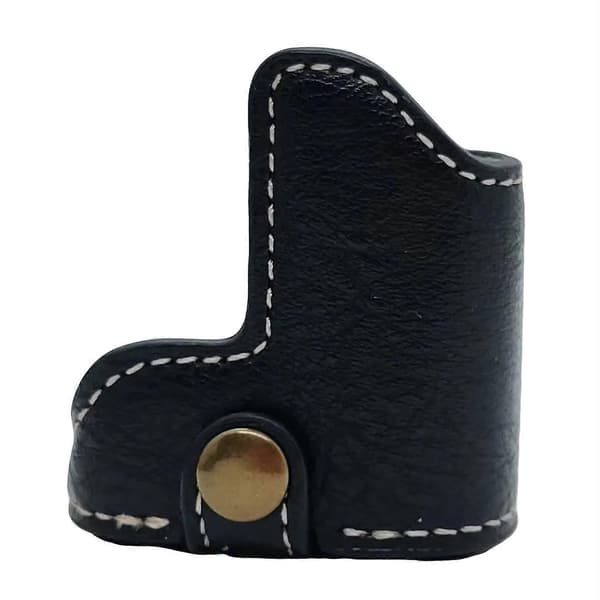 Half-case in PU leather for Canon EOS R50 / R100 camera with screw - Litchi texture