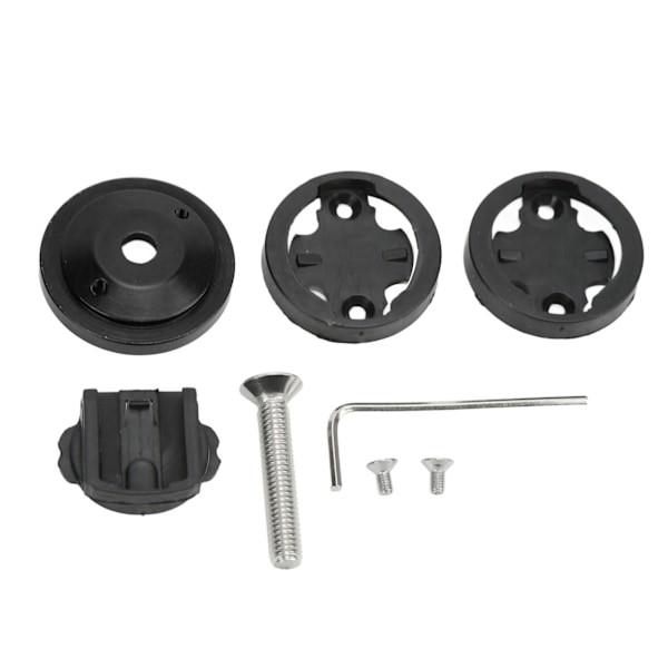 Cykelcomputerbeslag CNC-anodiseret 28,6 mm gaffelrør Diameter 304 Rustfrit stål Skruer Cykelstam Headset Cover Mount Sort