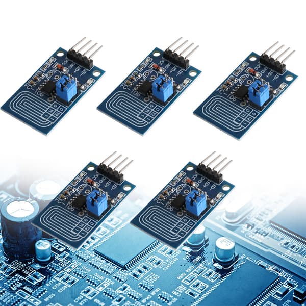 5st Kapacitiv Touch Dimmer Steglös Dimning PWM Kontrollpanel LED Dimmer Switch Modul