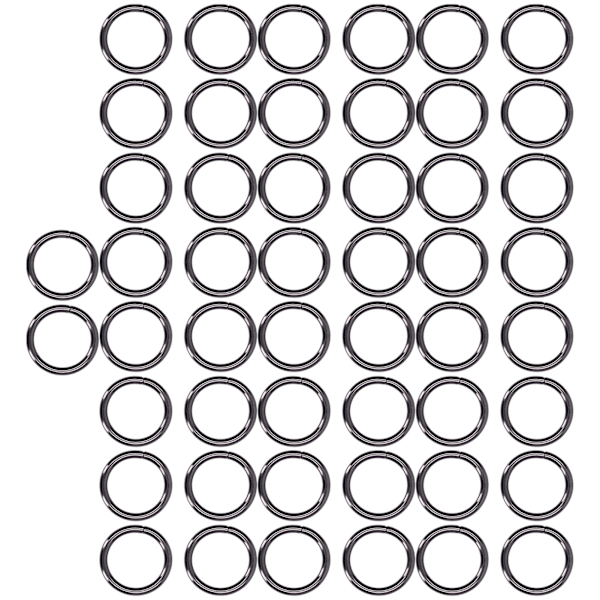 50 kpl Metallirenkaita 20x3mm Rauta Galvanoitu Tukeva Kestävä Laaja Käyttö Hienot O-renkaat Harmaa
