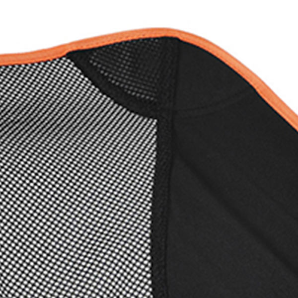 Udendørs Foldbar Strandstol Bærbar Mesh Ryg Aluminium Legering Stativ Campingstol til Fiskeri Orange