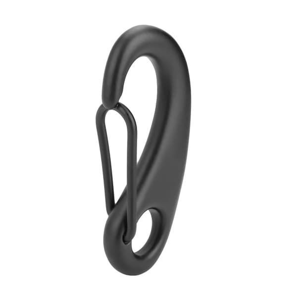 316 Rustfrit Stål Snap Hook Clip Bolt Kit Dykningstilbehør (70MM, Sort)