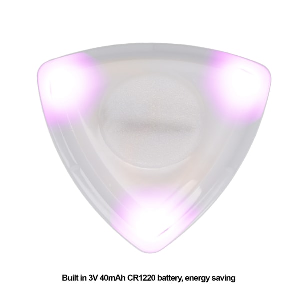 LED-lys gitarplukk - erstatning for glødende høy følsomhet (lilla) Purple