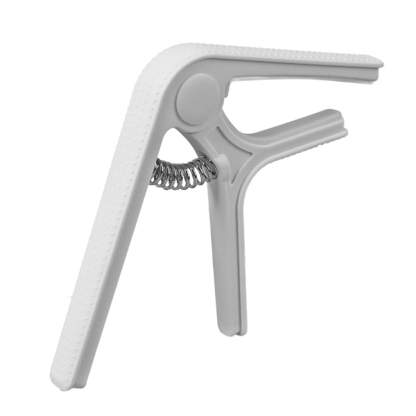Gitarr Capo Clip Clamp med Non Slip Point Universal Great Protection Ukulele Elgitarr Capo White