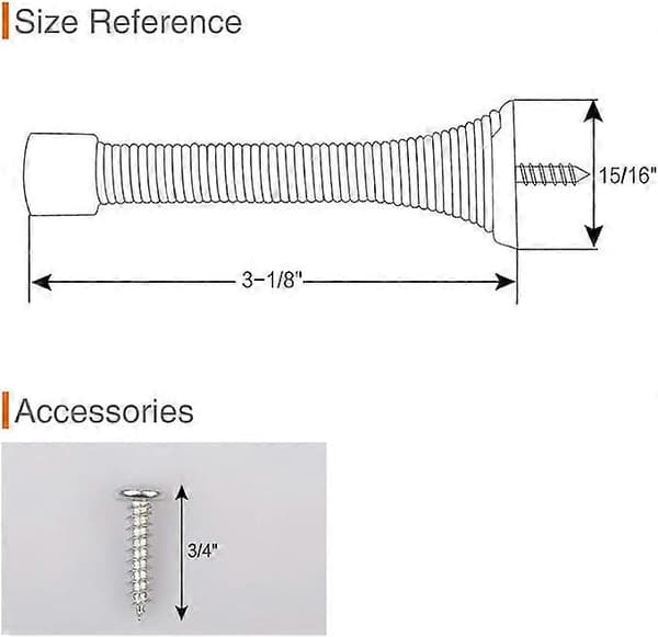 Spring Door Stop Flexible Spring Door Rubber Bumper