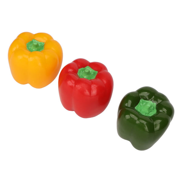 Hund Tuggleksak med Kvitterljud Söt Pepparform Tandgnisslande Mjuk Hund Interaktiv Leksak för Medelstora Hundar