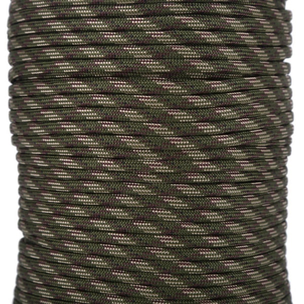 550 Reflekterende Paracord Parachute Cord Lanyard 9 Strand Core 100m (Jungle Camouflage)