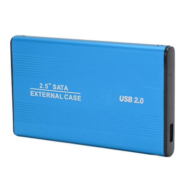 Ekstern Harddisk 2.5 Tommer Slank USB 2.0 Høy Hastighet Plug and Play Mobil Harddisk for Datamaskin PC Reise Blå 320GB