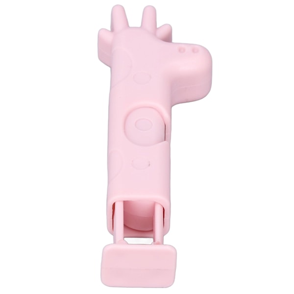 Forseglingsclips Stærk Spændekraft Fugttæt Giraf Look Plastikposeclips til Madopbevaring Brødposer Snackposer Pink