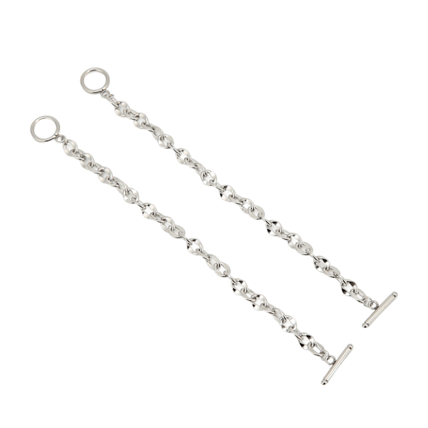 2 stk. Simple Armbånd Titanium Stål Unikt OT Spænde Design Klassiske Udsøgte Smykkearmbånd til Kvinder