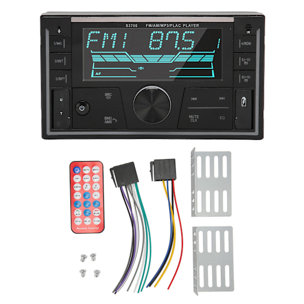 Bilstereo Bluetooth Handsfree Samtal Bil Ljudspelare Radiomottagare med Positionering Fordonssökning