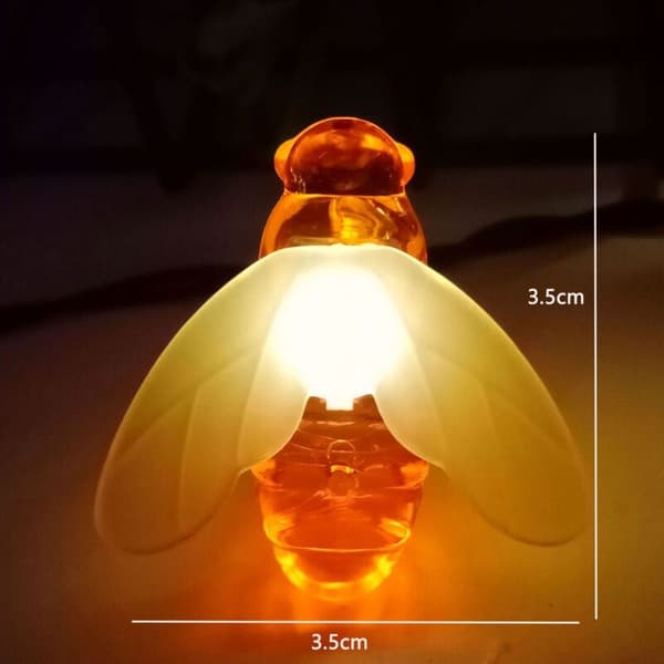 Solar String Lights with Bees, 30 LED 6.5M Solar String Lights with Bees 8 Modes Copper Wire Outdoor String Lights