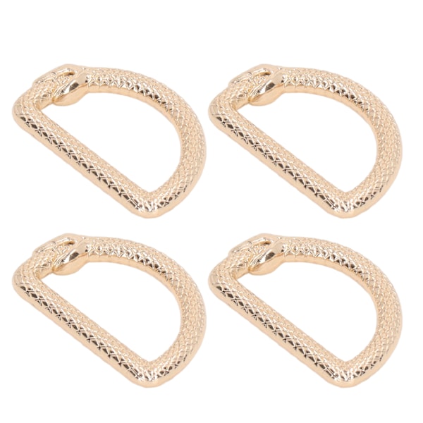 20 stk. Metall D-ringer Serpentin Lukkede D-ringer Spenne Sink Legering DIY Veske D-ringer for Bagasje Håndveske Stropper