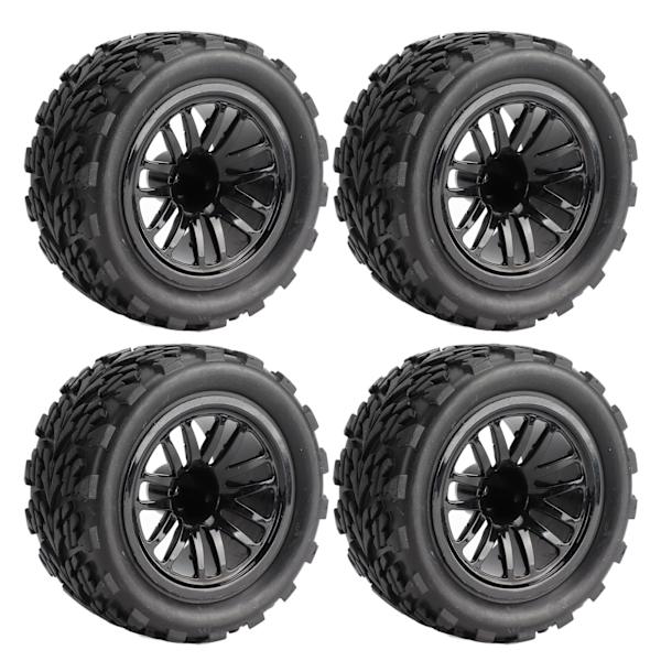 4 st RC-däck 12mm Hex Off Road Short Course Truck Däck 1/10 för TRAXXAS SLASH Svart