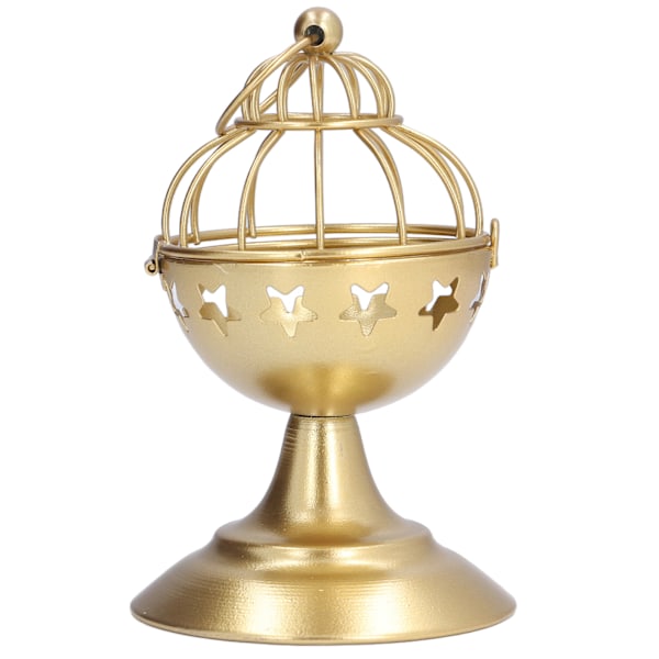Guld Ljusstake Fågelbursstil Premium Metall Robust Hållbar Bred Användning Enkel Rengöring Votivljushållare Typ A