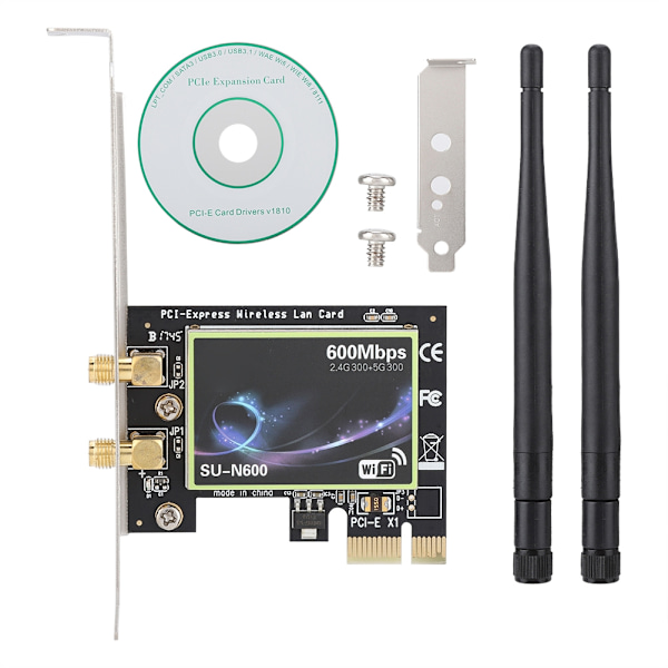 SU N600 PCI-E Pöytätietokoneen Nopea Langaton Verkkokortti Windowsille