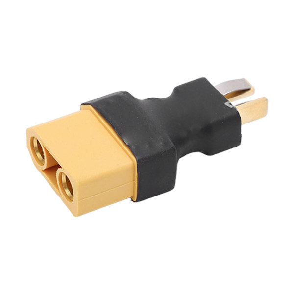 XT90 til T-adapter Holdbar Gummi Plast Kobber Bred Kompatibilitet XT90 Hunn til T Hane Adapter for RC Bil Fly Båt