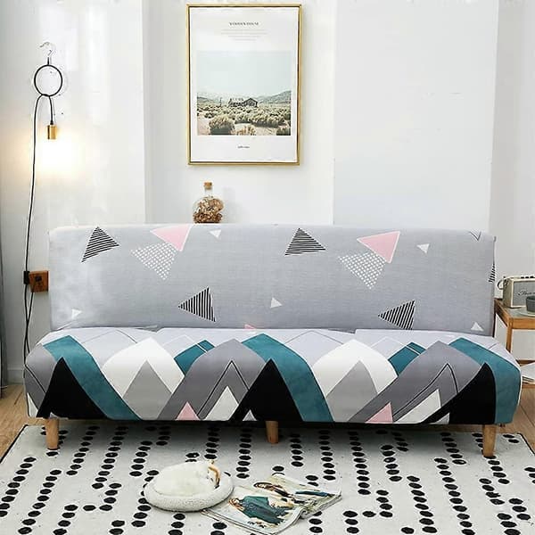 Armless Sofa Cover Stretch Sofa Cover 2-seater 3-seater Armless Sofa Bed