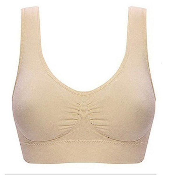 Åndbar Seamless Sports BH 6-pak til Yoga og Løb XXXL