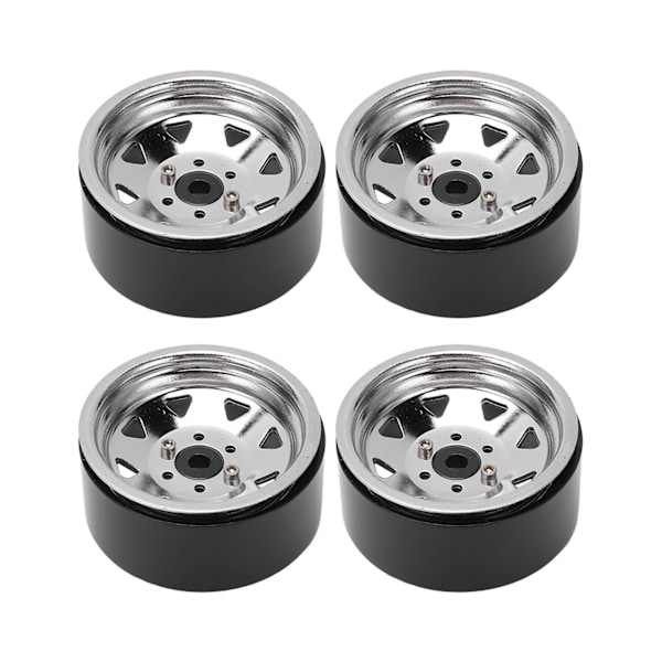 4 kpl RC-auton vanteiden navat 1.9 tuumaa Kulumiskestävä rauta RC-kiipeilyauton vanteet Navan vaihto Axial Silverille