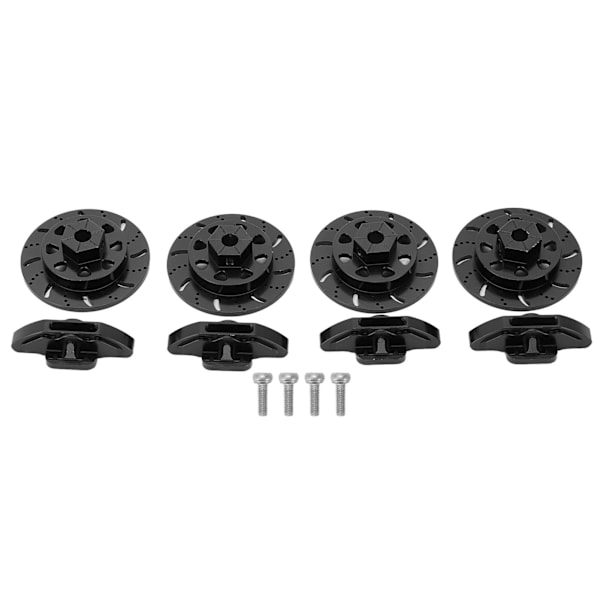 RC-bremseskive aluminiumlegering høy styrke 1/10 Fjernstyrt Bilmetall Oppgraderingsdeler for Axial RBX10Black