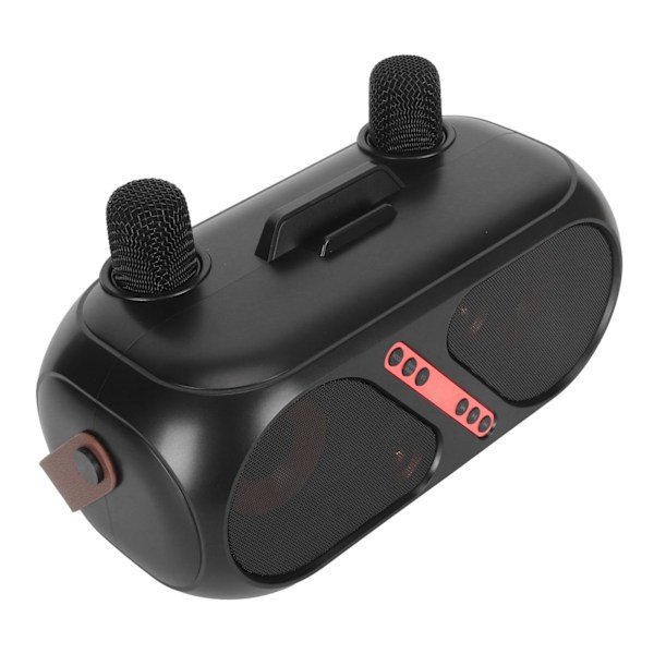 Karaokehögtalare Portabel Bluetooth 5.0 Lång Batteritid Karaokemaskin med 2 Mikrofoner för Hemmabruk Utomhus