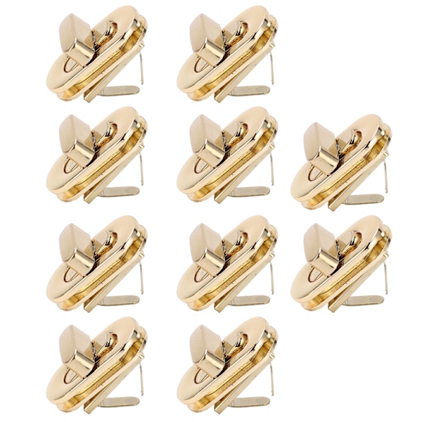 Hårdvarulåsspänne Klassisk Design 3.5x1.7cm Väsklåsspänne för DIY Läderhantverk Plånböcker Börs