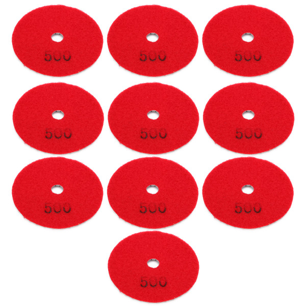 10 stk 3 tommer slibeskiver puder polering polering diamant til marmor beton sten 500 mesh